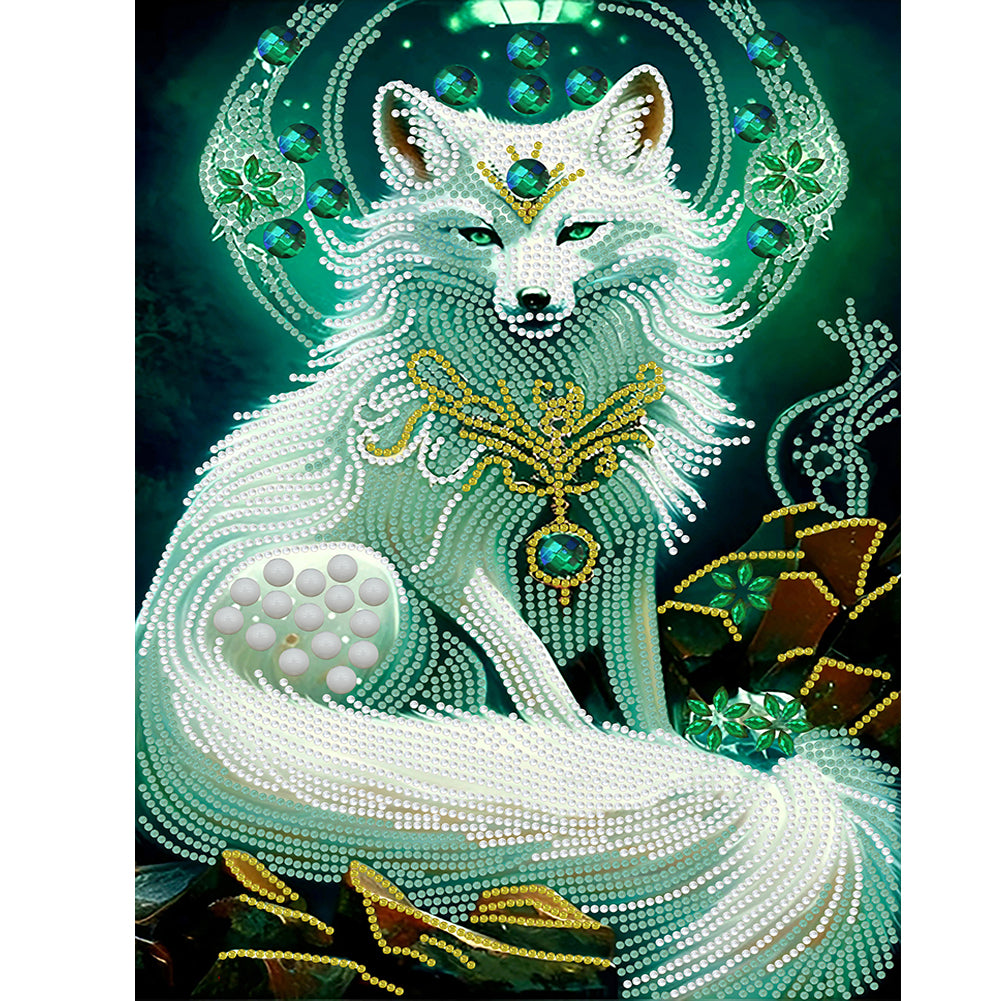 Gorgeous Fox - Special Shaped Drill Diamond Painting 30*40CM