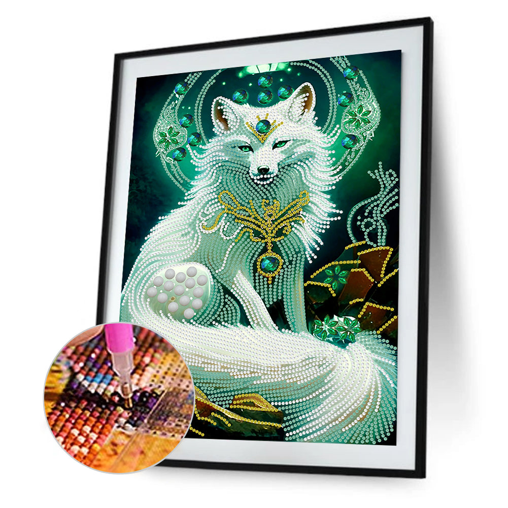 Gorgeous Fox - Special Shaped Drill Diamond Painting 30*40CM