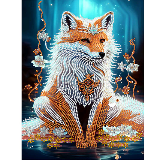 Gorgeous Fox - Special Shaped Drill Diamond Painting 30*40CM