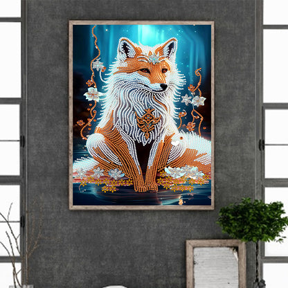 Gorgeous Fox - Special Shaped Drill Diamond Painting 30*40CM