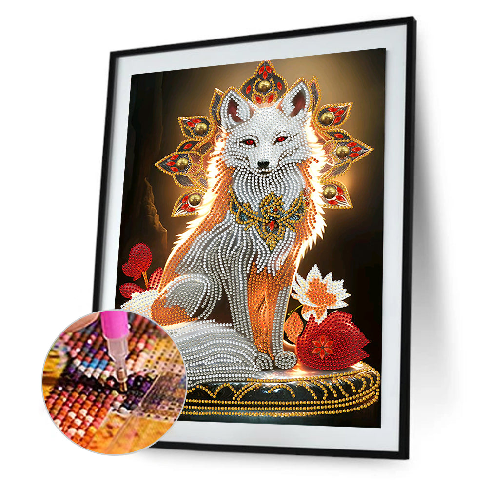 Gorgeous Fox - Special Shaped Drill Diamond Painting 30*40CM