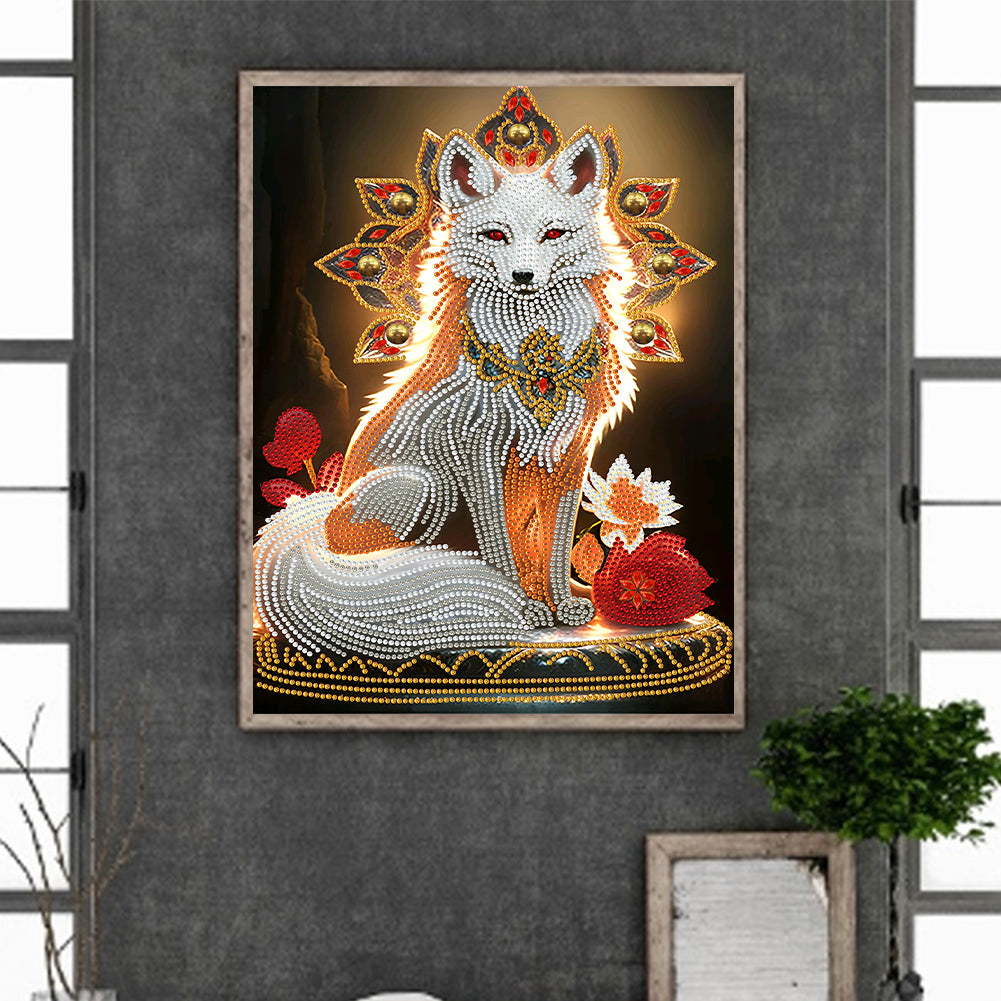 Gorgeous Fox - Special Shaped Drill Diamond Painting 30*40CM