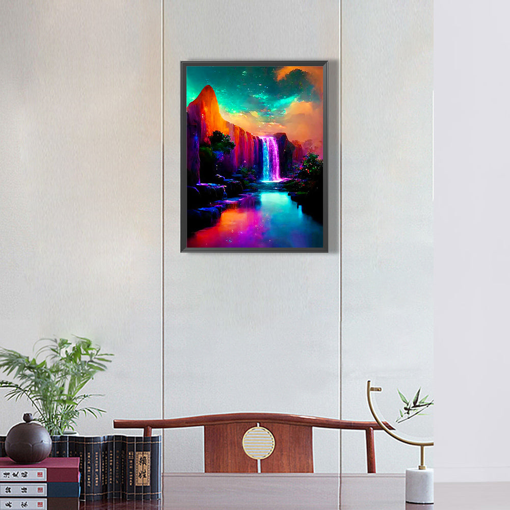 Ziguang Mountain Forest - Full Round Drill Diamond Painting 30*40CM