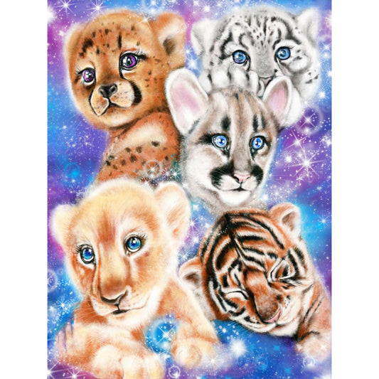 Tiger - Full Round Drill Diamond Painting 30*40CM