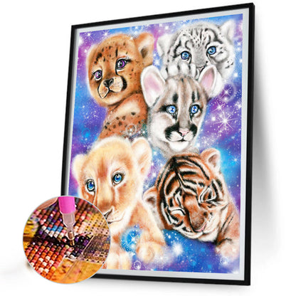 Tiger - Full Round Drill Diamond Painting 30*40CM