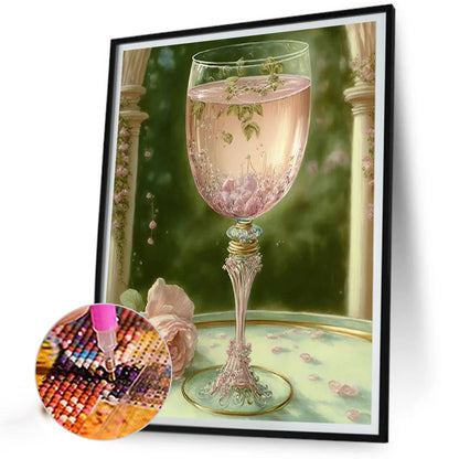 Flower Goblet - Full Round Drill Diamond Painting 30*40CM