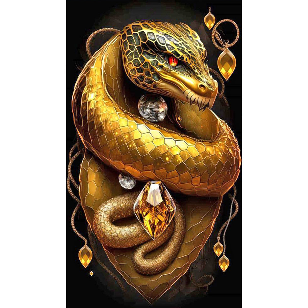 Topaz Snake King 40*70Ccm(canvas) full round drill diamond painting