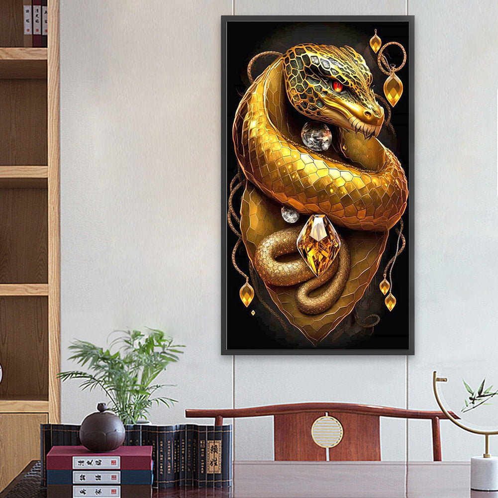 Topaz Snake King 40*70Ccm(canvas) full round drill diamond painting