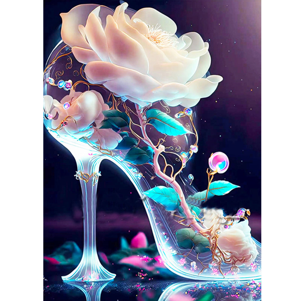 Fantasy Colorful High Heels 30*40Ccm(canvas) full round drill diamond painting