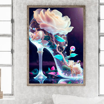 Fantasy Colorful High Heels 30*40Ccm(canvas) full round drill diamond painting