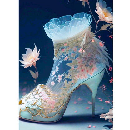 Fantasy Colorful High Heels 30*40Ccm(canvas) full round drill diamond painting