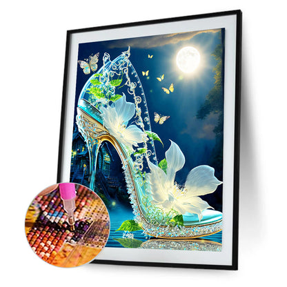 Fantasy Colorful High Heels 30*40Ccm(canvas) full round drill diamond painting