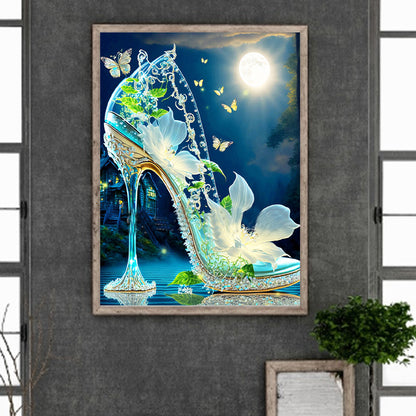 Fantasy Colorful High Heels 30*40Ccm(canvas) full round drill diamond painting