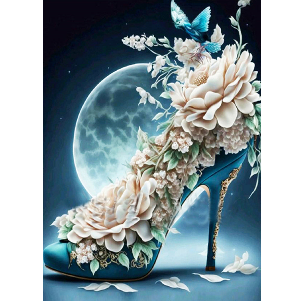Fantasy Colorful High Heels 30*40Ccm(canvas) full round drill diamond painting