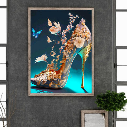 Fantasy Colorful High Heels 30*40Ccm(canvas) full round drill diamond painting