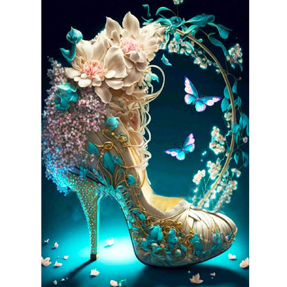 Fantasy Colorful High Heels 30*40Ccm(canvas) full round drill diamond painting