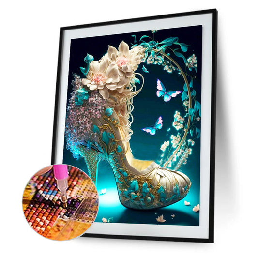 Fantasy Colorful High Heels 30*40Ccm(canvas) full round drill diamond painting