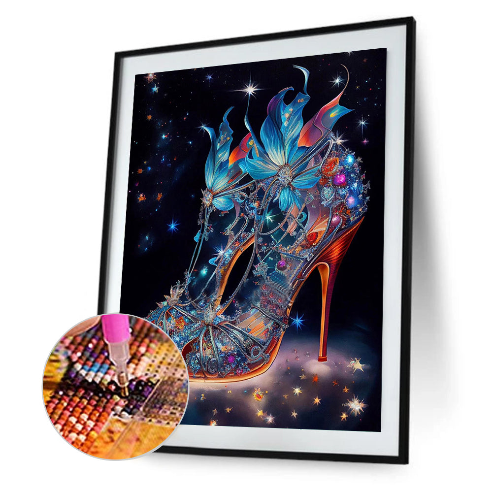 Fantasy Colorful High Heels 30*40Ccm(canvas) full round drill diamond painting