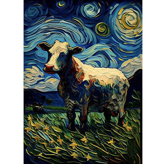 Star Cow 30*40Ccm(canvas) full round drill diamond painting