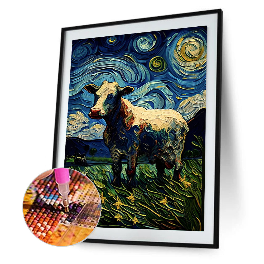 Star Cow 30*40Ccm(canvas) full round drill diamond painting