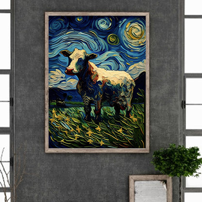 Star Cow 30*40Ccm(canvas) full round drill diamond painting