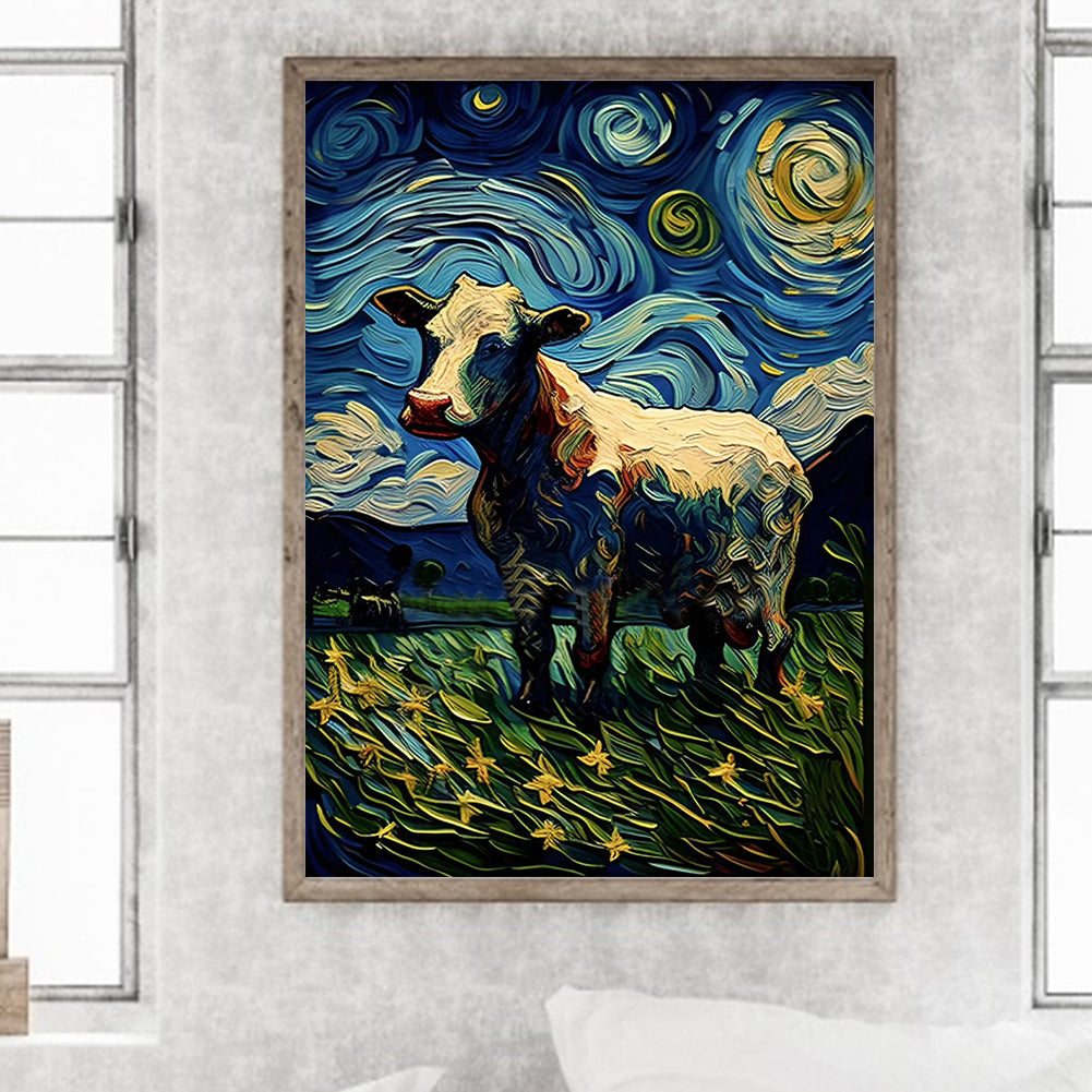 Star Cow 30*40Ccm(canvas) full round drill diamond painting