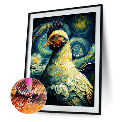 Star Chicken 30*40Ccm(canvas) full round drill diamond painting