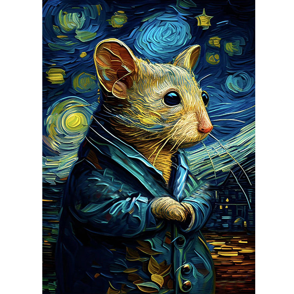 Star Mouse 30*40Ccm(canvas) full round drill diamond painting