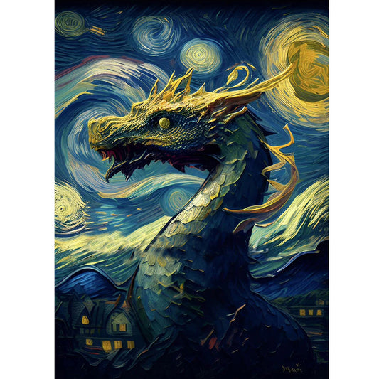 Star Dragon 30*40Ccm(canvas) full round drill diamond painting