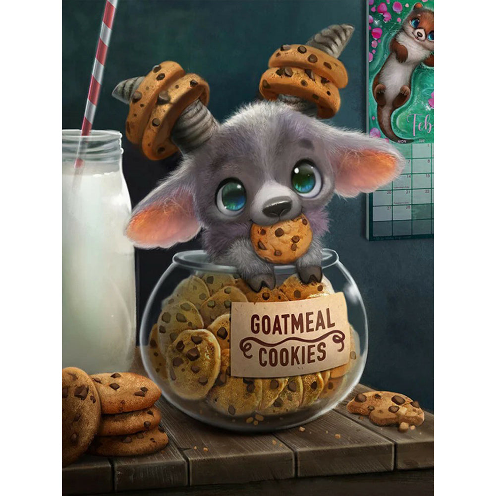 Cookie Animal 40*50Ccm(canvas) full round drill diamond painting