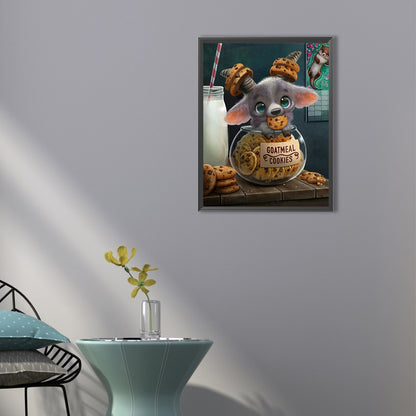 Cookie Animal 40*50Ccm(canvas) full round drill diamond painting