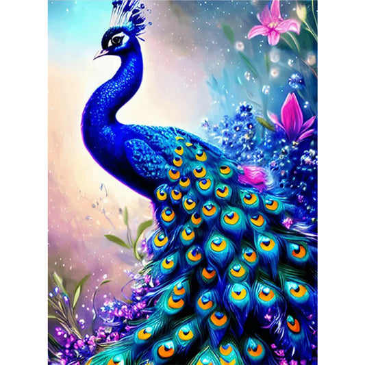 Peacock - Full Round Drill Diamond Painting 45*60CM