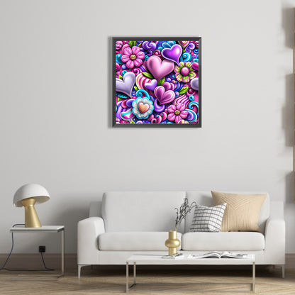 Full Of Love-O650*50cm(canvas) full-round drill diamond painting