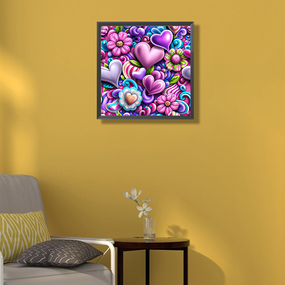 Full Of Love-O650*50cm(canvas) full-round drill diamond painting