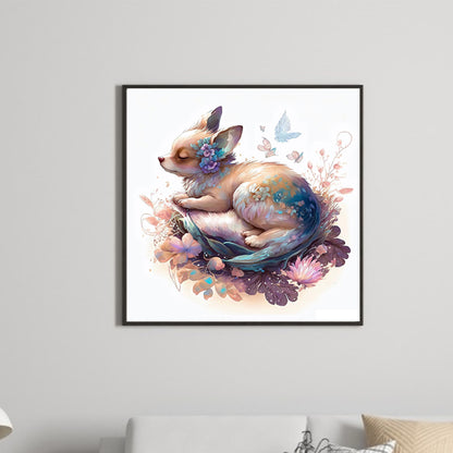 Sleeping Fox-O630*30cm(canvas) full-round drill diamond painting