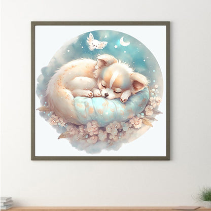 Sleeping Puppy-O630*30cm(canvas) full-round drill diamond painting