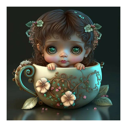 Big Eyes Baby 30*30Ccm(canvas) full round drill diamond painting