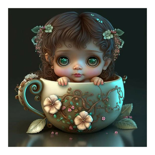 Big Eyes Baby 30*30Ccm(canvas) full round drill diamond painting