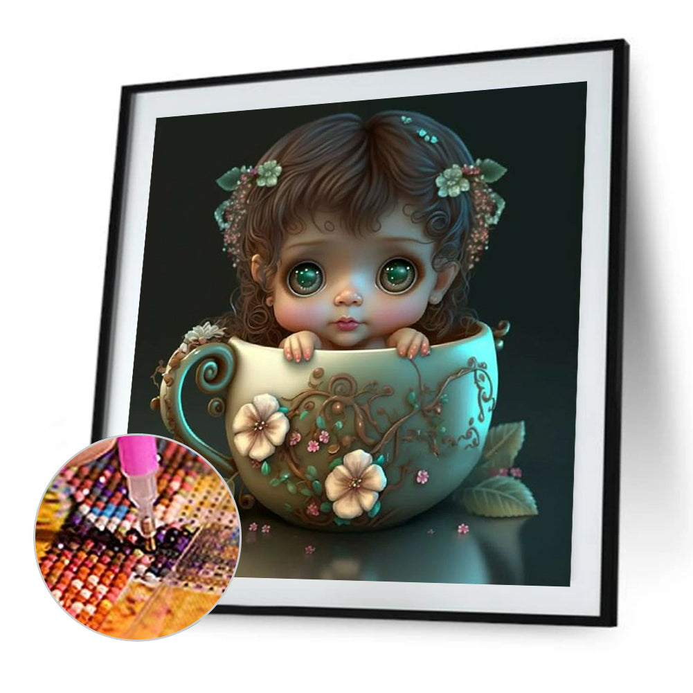 Big Eyes Baby 30*30Ccm(canvas) full round drill diamond painting