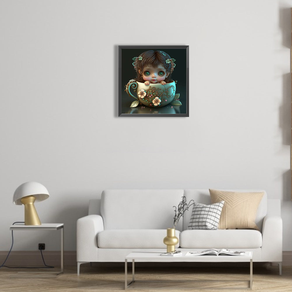 Big Eyes Baby 30*30Ccm(canvas) full round drill diamond painting