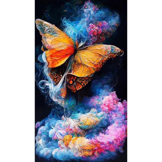 Dream Smoke Butterfly 40*70Ccm(canvas) full round drill diamond painting