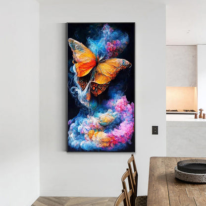 Dream Smoke Butterfly 40*70Ccm(canvas) full round drill diamond painting