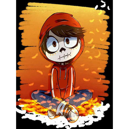 Cool Boy-O630*40cm(canvas) full-round drill diamond painting