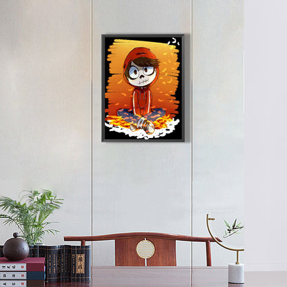 Cool Boy-O630*40cm(canvas) full-round drill diamond painting