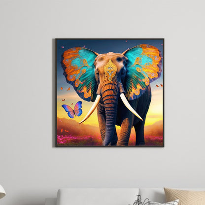 Butterfly Elephant 30*30Ccm(canvas) full round drill diamond painting