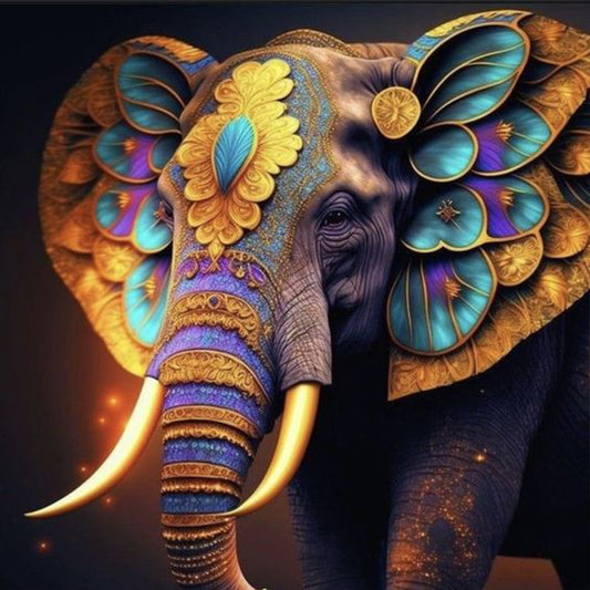 Butterfly Elephant 30*30Ccm(canvas) full round drill diamond painting