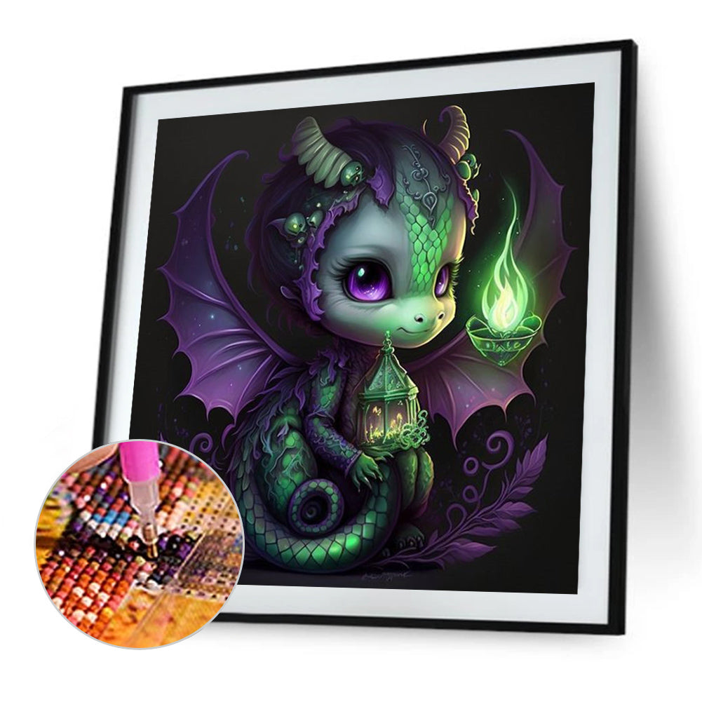 Green Lantern Pterosaur - Full Square Drill Diamond Painting 40*40CM