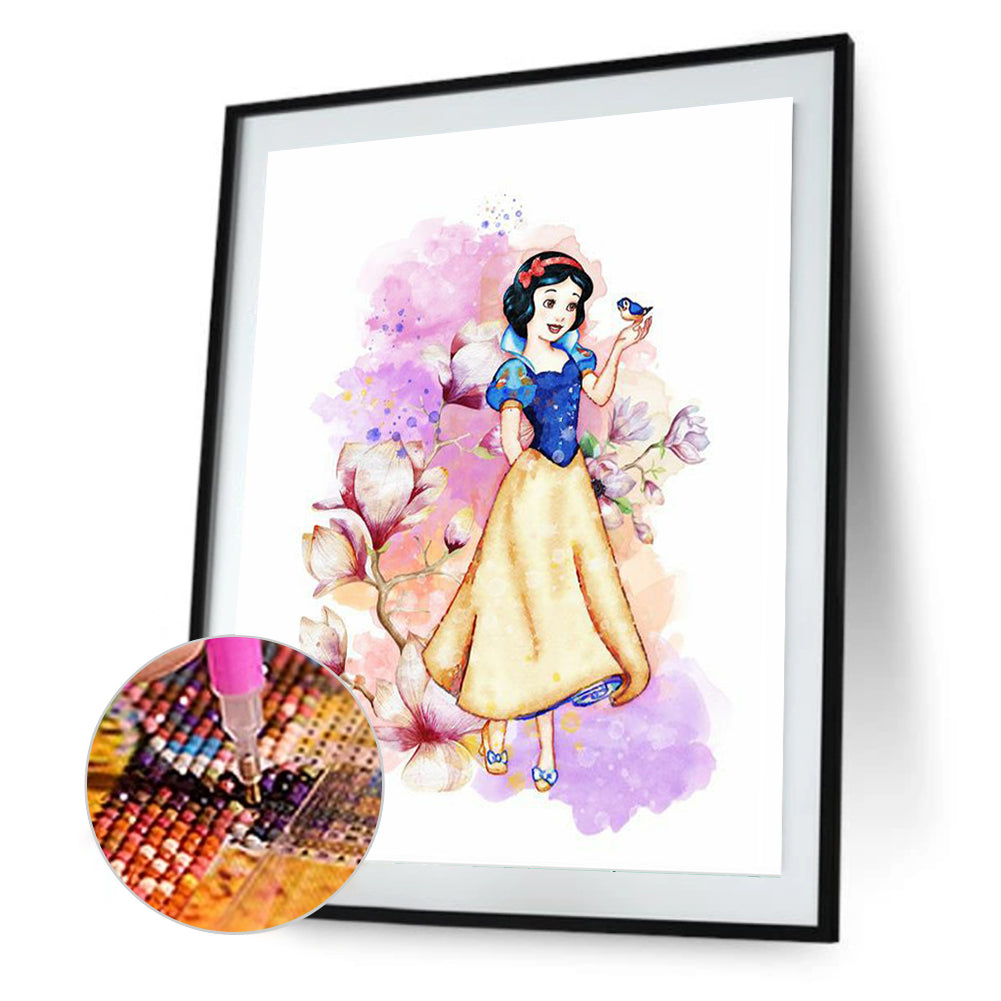 Snow White In The Forest-O640*50cm(canvas) full-round drill diamond painting