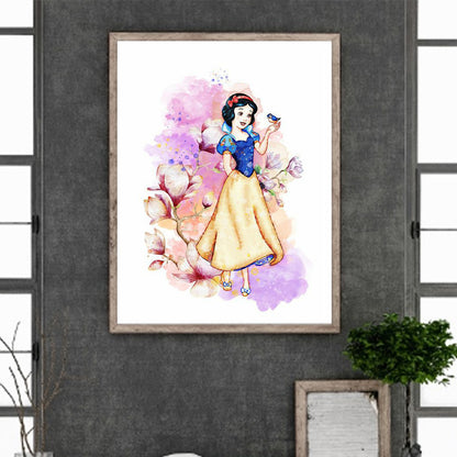 Snow White In The Forest-O640*50cm(canvas) full-round drill diamond painting