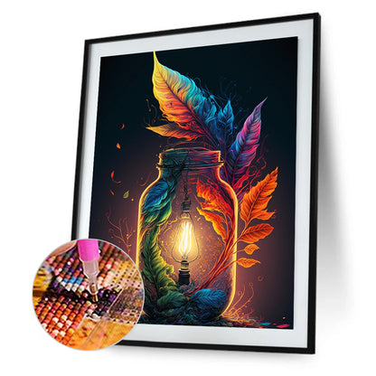 Life And Light In A Bottle-O630*40cm(canvas) full-round drill diamond painting